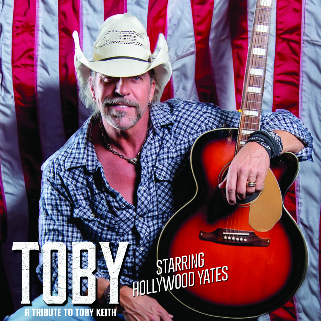 Toby_1080x1080-title Hollywood Yates performing as TOBY: The Experience — a tribute to Toby Keith — headlining the Friday night concert at Horseshoe Harvest Hangout, October 30, 2026 at Horseshoe Park & Equestrian Centre in Queen Creek, AZ.